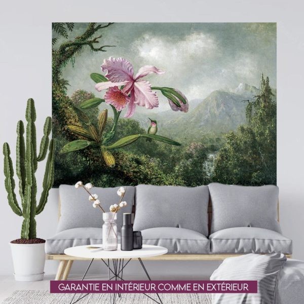 Orquidea y colibri - 150x200cm