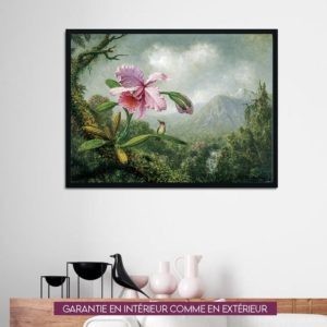 Orquidea y colibri - 60x80cm