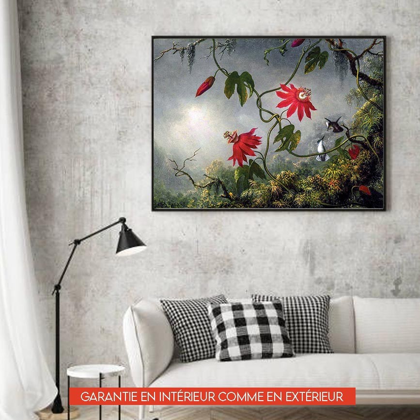 Colibri & passiflore - 90x120cm