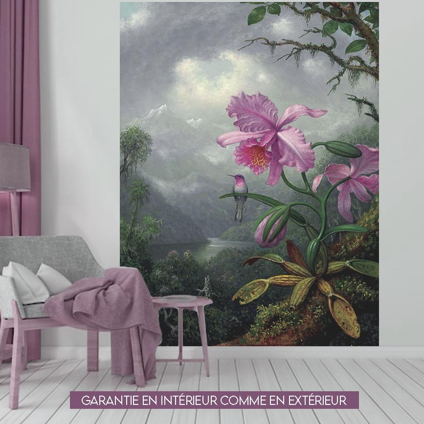 Birds and orchids - 150x200cm