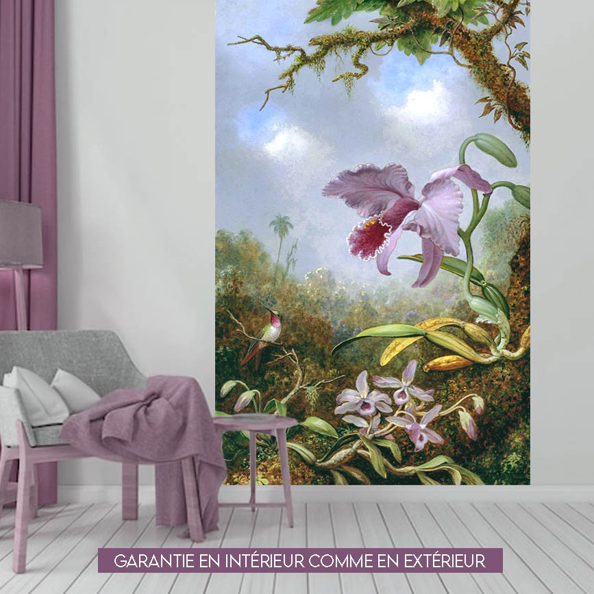 Humm. &two orchids - 150x250cm