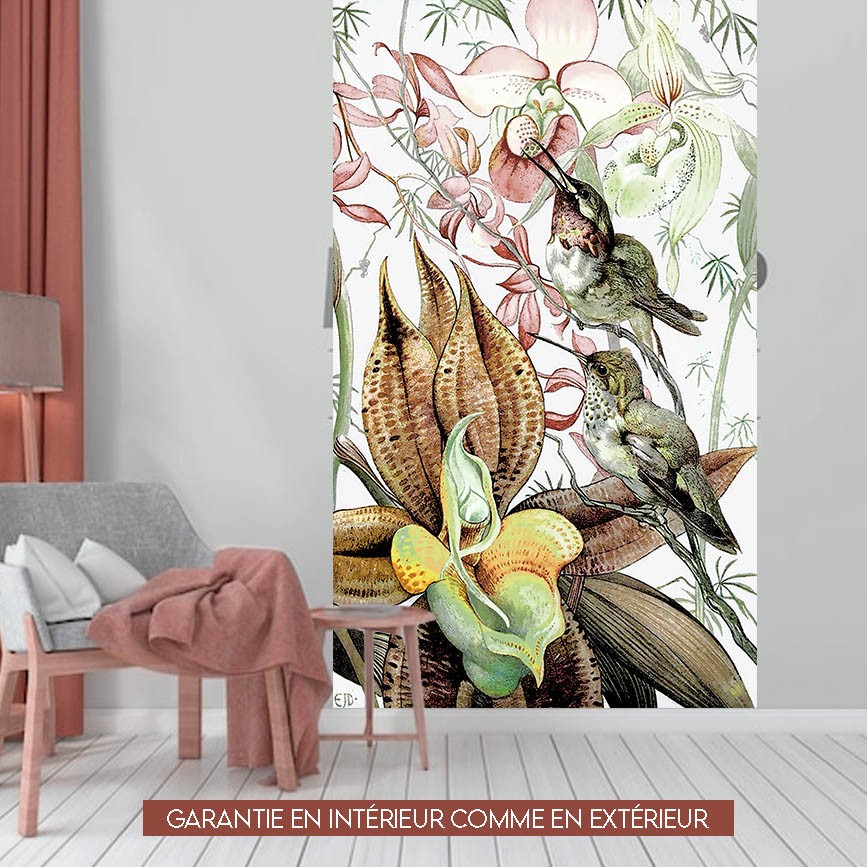 Birds on orchids - 150x250cm