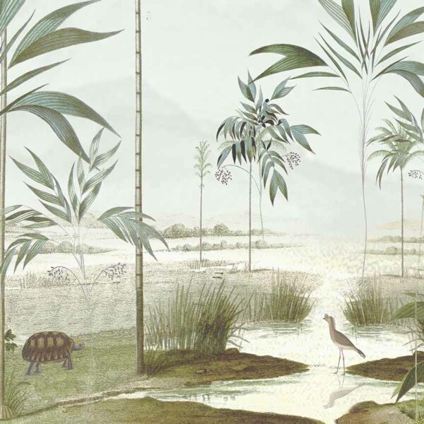 Kakemono Lagune tropicale gros plan